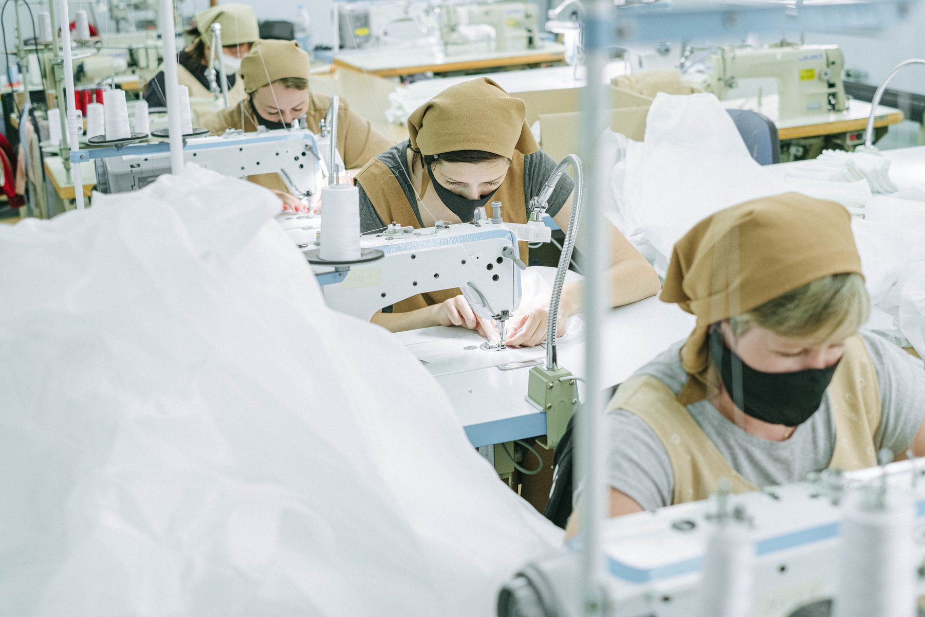 Garment sewing workshop photo for factory capability review