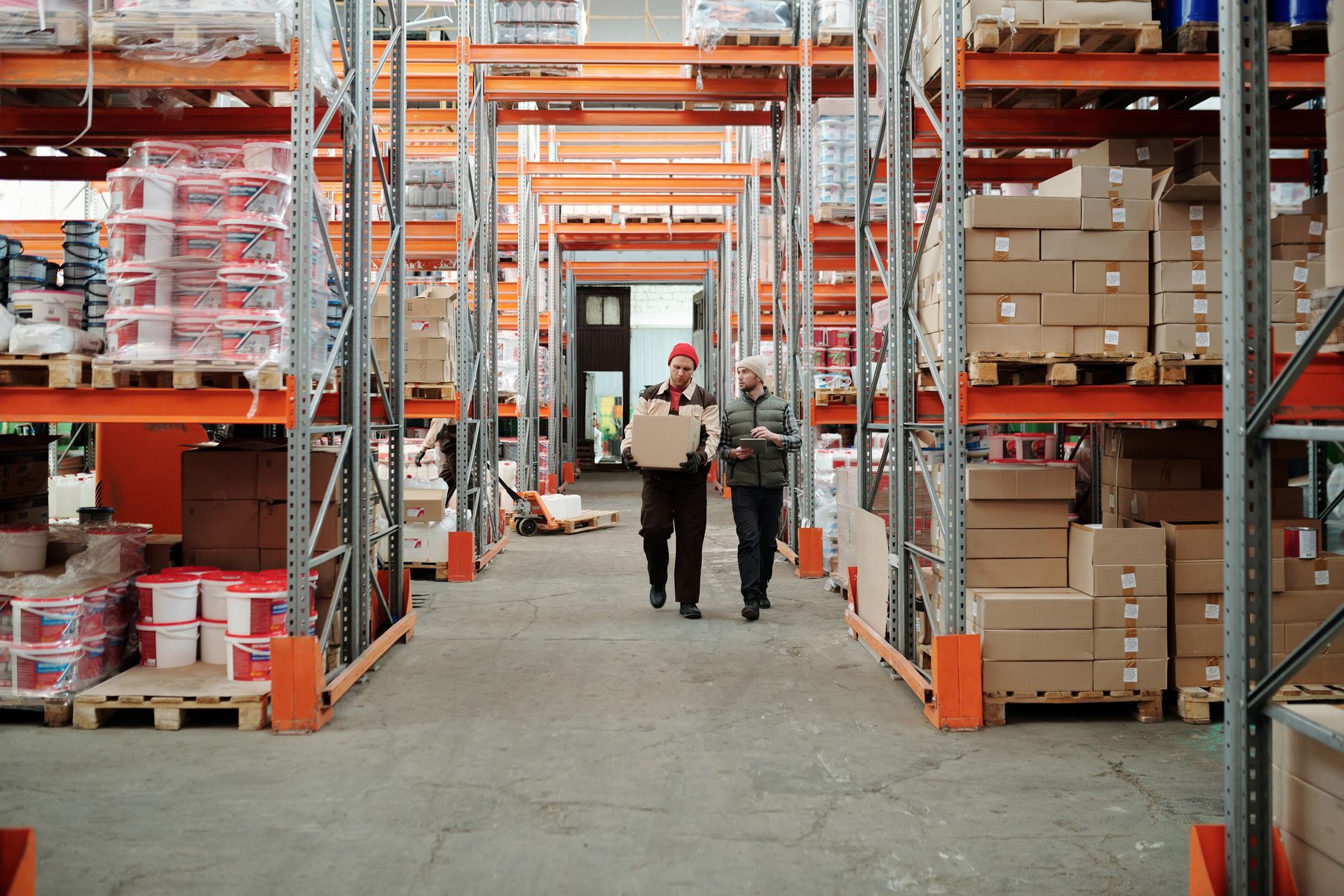 Warehouse packing photo for garment bulk shipment preparation